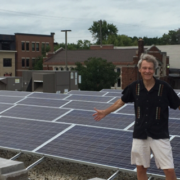 Don Wickert on Rooftop of Willy Street Co-op East