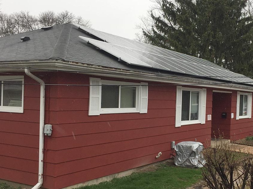 Solar panels on another house