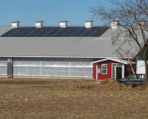 20 kW Solar Array at Breitenmoser Family Farm Installation, Merrill
