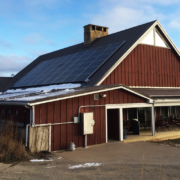 Solar panels on Bethel Horizons Prairie Center, Dodgeville