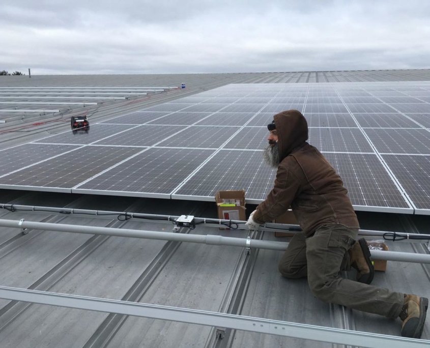Todd Lund Wires Up Oregon Ice Arena Rooftop