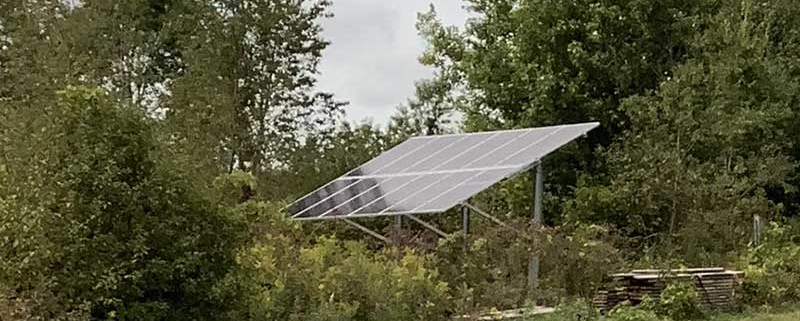 Solar panels at the Farley Center in Verona, Wisconsin