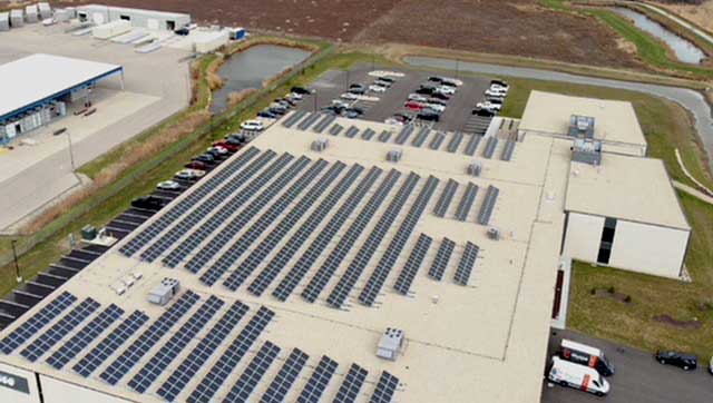 Solar Panels at Thysse Printing in Oregon, Wisconsin